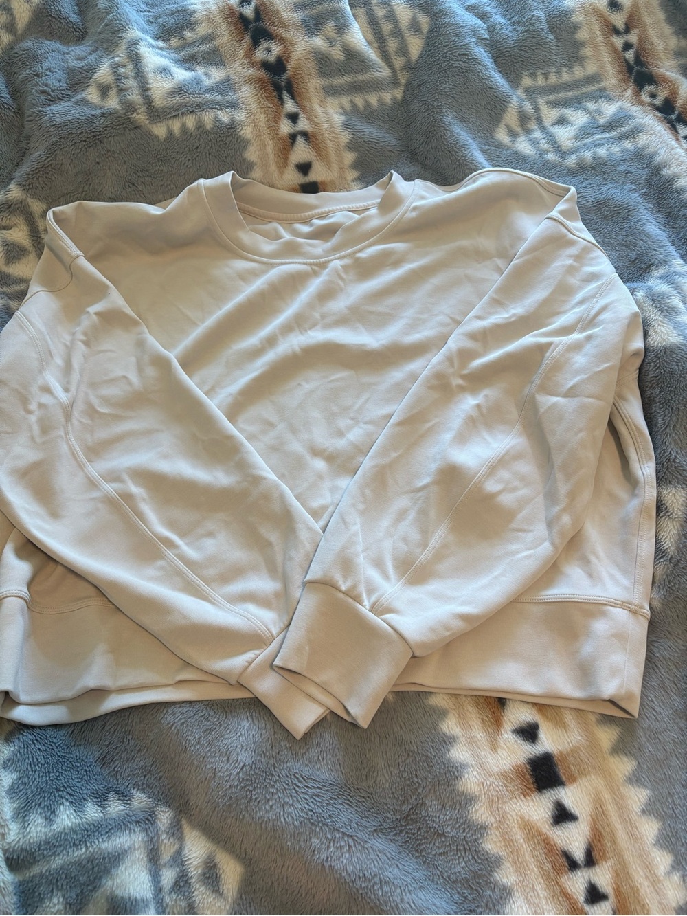 lululemon athletica Light Cream Crewneck Sweatshirt